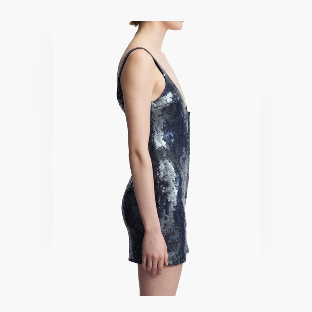 16 Arlington Midnight Blue Sequin mini dress - Picture 8 of 10